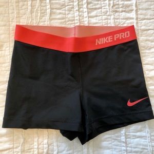 Nike pro spandex shorts